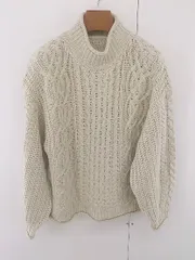 ◇ rectangle レクタングル 長袖 ニット セーター サイズF ベージュ系 レディース E  【1304180006098】