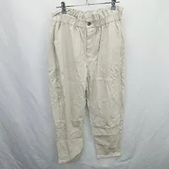 ◇ Θ ZARA ザラ フェイクレザー ストレートパンツ サイズ40 ベージュ系 レディース E  【1507160022242】