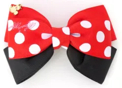 【中古】アクセサリー(非金属) ミニーマウス(アイコンチャーム) バレッタ リボン 「ディズニー」 ディズニーストア限定