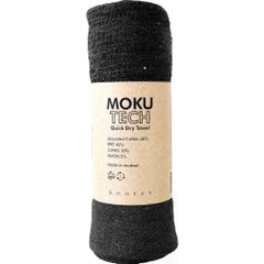 ☆ 블랙 ☆ MOKU TECH M 페이스 타올 속건 M 경량 흡수 코튼 면 고기능 고품질 컴팩트 운반 MOKU TECH 모텍 재활용 지속 가능 아웃도어 캠프