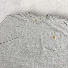 US古着 carhartt カーハートワンポイント ロゴ Tシャツ XL グレー