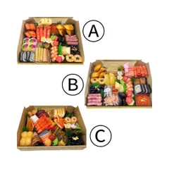 食品サンプルおせち豪華３点セット 食品サンプルおせち豪華3点セット
