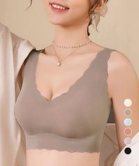  シームレスブラノンワイヤーブラジャー快適 蒸れないブラトップ クールブラジャー黒 スポーツブラ 薄手
