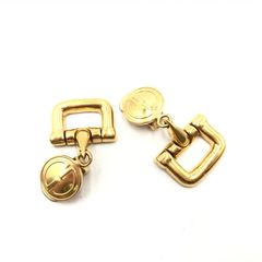 GUCCI グッチ vintage イヤリング ゴールド金具 ホースビット 美品