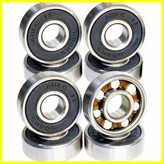 (ABEC11 BEARINGS SKATE CERAMIC スピード ルーブ 低粘度 ランバイク クルーザー サーフスケート (BLACK)) ロングボード インラインスケート ABEC11/ABEC9/ABEC7/【国内ブランド】スケートボード ベアリング
