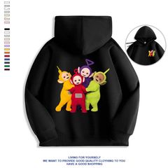 トレーナー パーカー 秋 冬 ブラック アイテム オシャレ Tシャツ 半袖 夏 インス映え y2k テレタビーズ Teletubbies グッズ 玩具 おもちゃ ぬいぐるみ グッズ