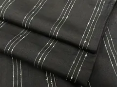 平和屋着物＊夏物　紗紬　間道　正絹　逸品　BAAT4141pk