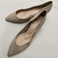 SEVEN TWELVE THIRTY セブンテュエルブサーティ Vll Xll XXX パンプス ヒール ベージュ 23.5cm レディース ヒール約5.5cm スエード#9113