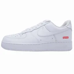 ナイキ × シュプリーム NIKE × Supreme AIR FORCE 1 LOW CU9225-100 エアフォース 1 ロー スニーカー ローカット シューズ ロゴ 28.5cm 白 ホワイト/■Q89/メンズ