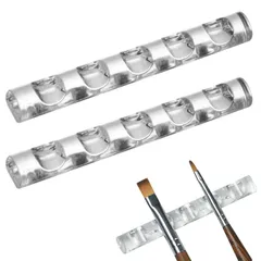 新品 PAVIKE ネイルアートペンホルダー ジェルネイル 筆置き ネイルブラシホルダー ブラシスタンド 筆置き 5 グリッド 透明なオーガナイザーホルダー ネイルツール シンプル 軽量 安定 転がらない