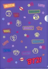 【中古】クリアファイル 集合(ネオン) A5クリアファイル 「BT21×ファミリーマート」 対象商品購入特典