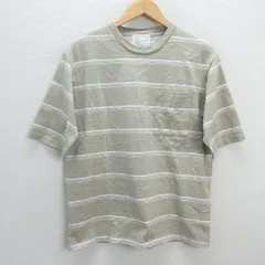 z■アーバンリサーチ/URBAN RESEARCH DOORS 半袖マルチボーダーTシャツ【37】ベージュ/men's/38【中古】