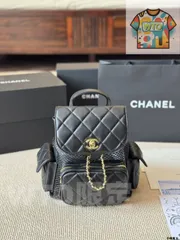 【今日WTO】Vintage Chanel 25ss ハンドメイド感 透け編みバックパック-WTO輸入1-SY39