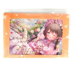 ●カバー ポストカード 夏色まつり 箔押し複製サイン＆メッセージ入り描き下ろしポストカード ホロライブ 夏色まつり 活動4周年記念フルセット 購入特典 開封品