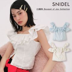 【爆速配送】【SALE30%OFF】【即納】スナイデル SNIDEL トップス 25春夏 【BOUQUET OF JOY】フラワージャガードブラウス ミドル丈 ノースリーブ swfb252021