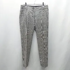 ◇ ⊂ NATURAL BEAUTY BASIC チェック柄 スラックス サイズS ブラック ホワイト レディース E  【1412260031967】