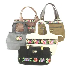 フェイラー FEILER レイクアルスター Lake Alster 5点 セット タグ付き有 トートバッグ ハンドバッグ カバン タオル地 花柄 など 鞄 マルチカラー