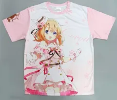 【中古】衣類 ココア フルグラフィックTシャツ ホワイト Lサイズ 「ご注文はうさぎですか?展 Cafe Lumiere」