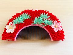 大衆演劇日本髪かんざし7点セット 櫛 前差し 平打ち 舞踊 舞台