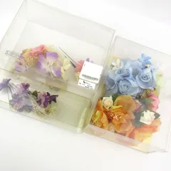 和つう他 髪飾り 3点セット かんざし フラワーモチーフ ヘアアクセサリー まとめて レディース 【中古】