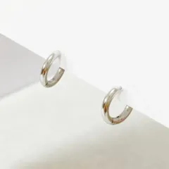 シンプルフープピアス/チタン鋼