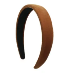 【新着商品】レトロ 秋 おしゃれ 光沢 冬 無地 シンプル 韓国ファッション くすみカラー ヘアアクセサリー ベロア ヘアバンド 幅広 レディース カチューシャ キャラメル ベロア素材 ベロアカチューシャ