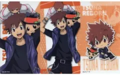 【中古】キャラカード 沢田綱吉＆リボーン クリアカード3枚セット 「ひこくじONLINE 家庭教師ヒットマンREBORN! -Insieme a un peluche-」 E-1賞