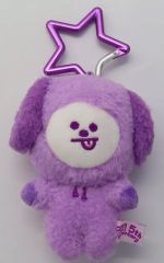 [중고] 키홀더 CHIMMY(지민) BT21 5주년 기념 레인보우 컬러 마스코트 퍼플 [BT21 5주년 기념 아트전 ~Always together~]