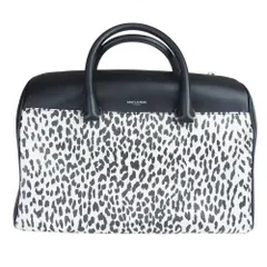 SAINT LAURENT サンローラン ハンドバッグ leopard レオパード ボストンバッグ ベイビーダッフル レザー ブラック系【中古】のサムネイル