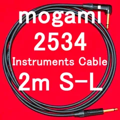 mogami 2534 Instruments Cable w/ Neutrik Gold Plated Plug SL 2m