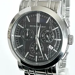 Burberry Watch Heritage Men's Swiss Chronograph Silver Tone