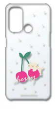 【新品未使用】OPPO Reno 5A オッポ リノ5A レノ5A クリア ハードケース (ねことチェリー(大)) フルーツ さくらんぼ 猫 ネコ 動物 かわいい 可愛い cl-reno5a-346