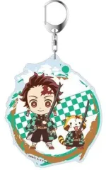 【中古】キーホルダー・マスコット(キャラクター) 竈門炭治郎 デカキーホルダー 「鬼滅の刃×ラスカル」