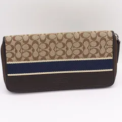 良品 コーチ 長財布 ブラウン系 NKG