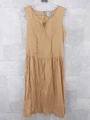 ◇ COMME CA コムサ ノースリーブ ロング ワンピース サイズ9 ブラウン系 レディース P  【1000027772927】