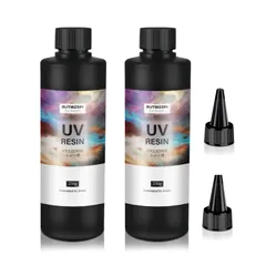 【新着商品】レジンアート DIY 低刺激 黄変なし 急速硬化 高い透明度 UV‐LED対応 ハードタイプ 大容量 UVレジン液 500g レジン液 ButiResin