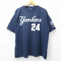 XL/古着 半袖 ビンテージ Tシャツ メンズ 90s MLB ニューヨークヤンキース ティノマルティネス 24 ワールドシリーズ 大きいサイズ クルーネ