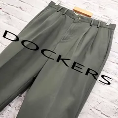 大きいサイズ】ドッカーズ DOCKERS ツータック チノパン 緑タグ