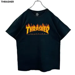 THRASHER MAGAZINE Logo Print T-shirt スラッシャー マガジン Tシャツ スケート スケボー ビッグロゴ 古着
