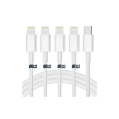 【新品】 【2025正規MFi認証品】iPhone 充電ケーブル ライトニングケーブル usb-c 【1m+1m+2m+2m 4本】充電ケーブル タイプc 20W対応 PD急速充電 タイプC ライトニング 充電 超高耐久 高速データ同期 タイプC コード  0