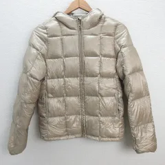 s■アーバンリサーチ/URBAN RESEARCH フーディ ダウンジャケット JKT【ONE】ベージュ/LADIES/79【中古】