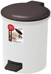 アスベル フタ付きゴミ箱 オムツ・ペットシーツ 9.5L ペダルペール 中バケツ付 R防臭エバン 641