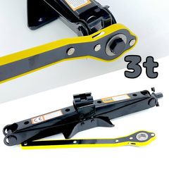 ラチェット式☆3T☆パンダジャッキ ジャッキ 3トン タイヤ交換 ホイール交換 整備 カー用品 パンタジャッキ 省力 ツール ykshopc ykshopo