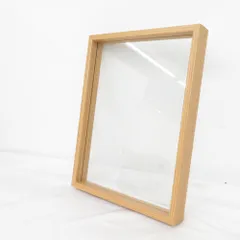 木製 ガラスフレーム フォトフレーム 写真立て 壁掛けフック付 本体のみ