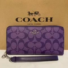 2024年最新】COACHシグネチャーパープル長財布の人気アイテム - メルカリ