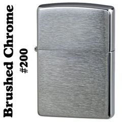 zippo ライター ジッポ  無地 ブラッシュクローム200番 ベーシック スタンダード