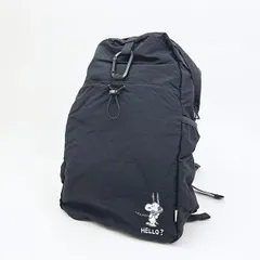 スヌーピー パッカブル軽量リュック (ブラック) バッグ トラベル SNOOPY