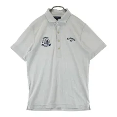 サイズ：L CALLAWAY キャロウェイ  半袖ポロシャツ 総柄 グレー系 [240101436172] ゴルフウェア メンズ ストスト