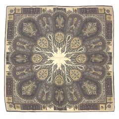 ETRO エトロ ペイズリー スカーフ ストール ウール シルク ベージュ aq11560