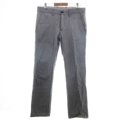 メンズメルローズ MEN'S MELROSE パンツ テーパード アンクル丈 コットン 薄手 無地 3 グレー ボトムス /BTのサムネイル
